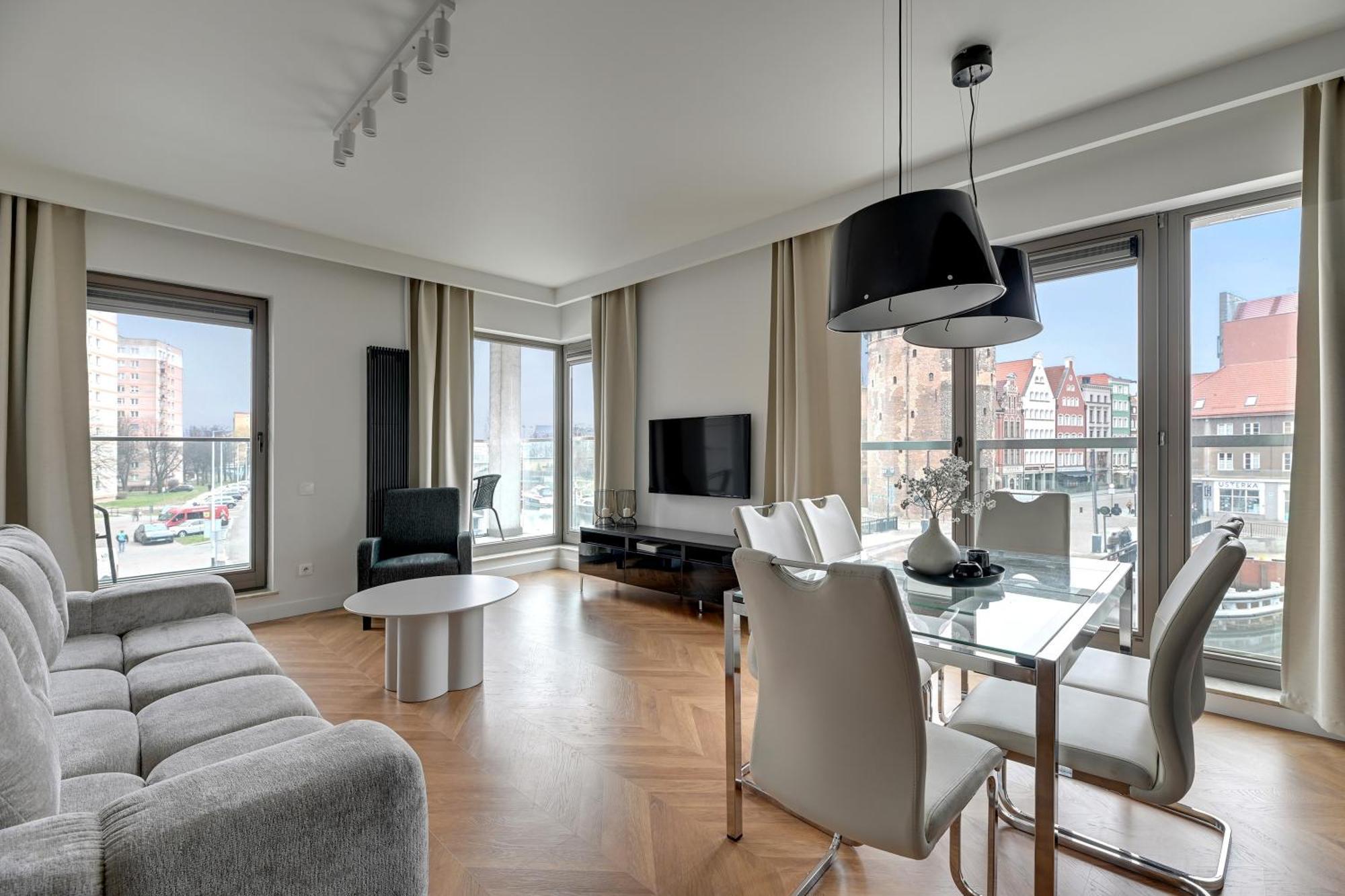 Waterlane Riverside - Spa, Pool, Gym & Parking By Downtown Apartments Gdańsk Exterior foto